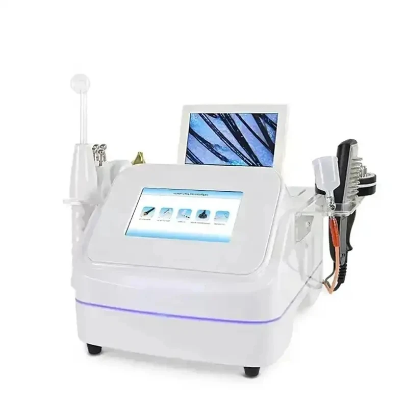 2024 7 In 1 High Frequency Hair Follicle Detection Scalp Treatment Machine Hair Analyze Scalp Care Massage Hair Regrowth Device