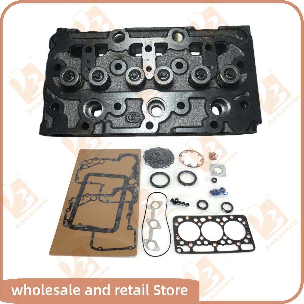 

D950 For Kubota Engine Cylinder Head Assy With Valve Full Gasket Kit Set Cylinder Head Gasket Engine Spare Parts