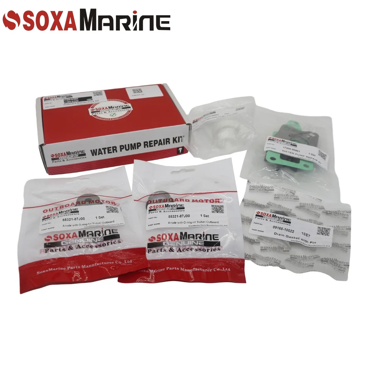 

Fit Suzuki 4HP 5HP 6HP DF4 DF5 DF6 Maintenance Repair Kit 2002 - 2016 Marine Outboard Water Pump Rebuild Fuel Filter Gasket