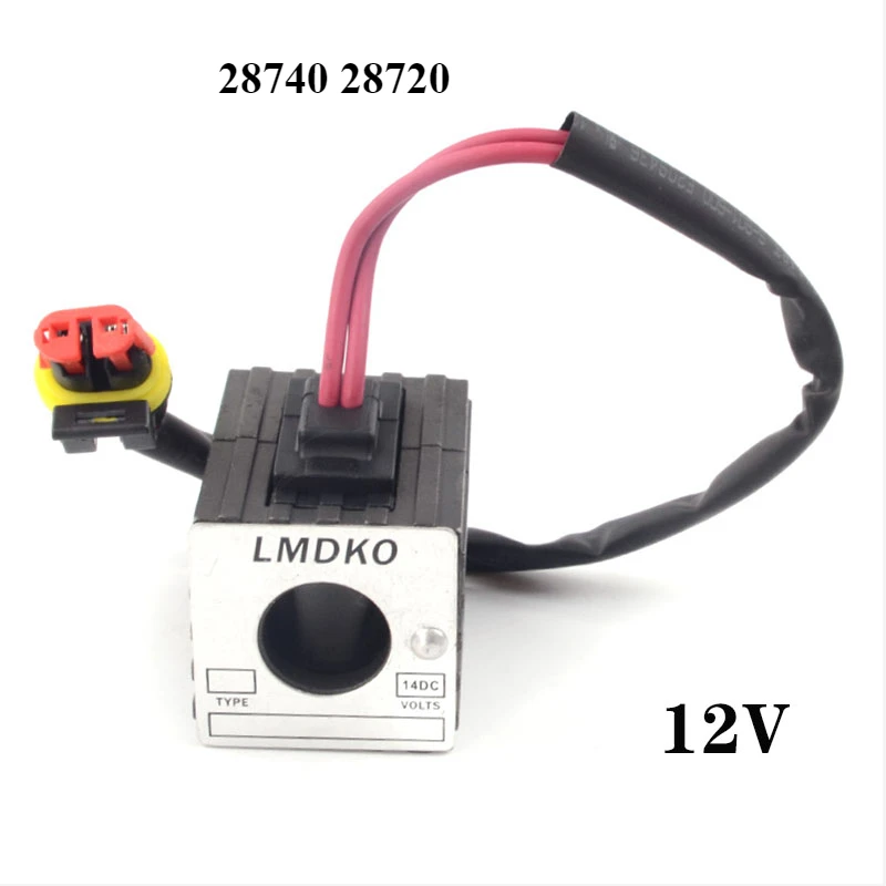 

28740 28720 Suitable for excavator accessories Sany Heavy Industry SY solenoid valve coil (12V/24V)