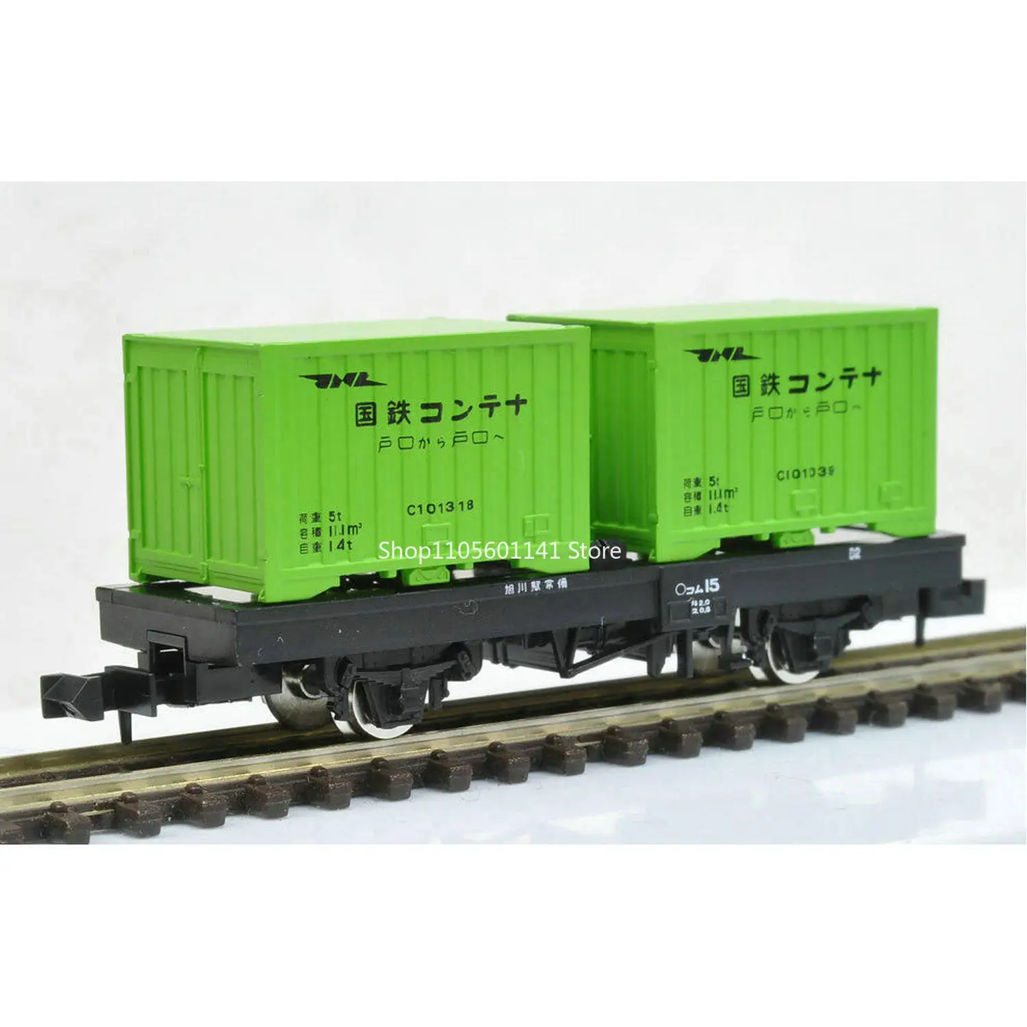 TOMIX N Scale Train Model 1:160 Freight Car No.2718 Container Transport Wagon Train Model Toy Collection No Power