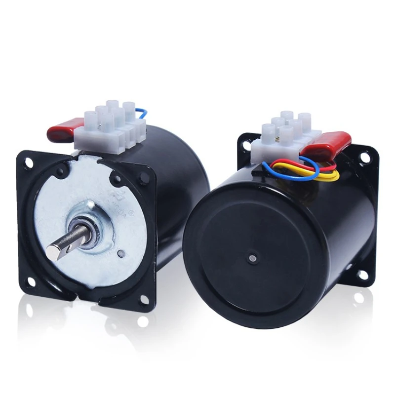 60KTYZ  220V AC motor 14W permanent magnet synchronous motor center shaft 7mm with hole 2.5/5/10/15/20/30/50/60/80/110RPM