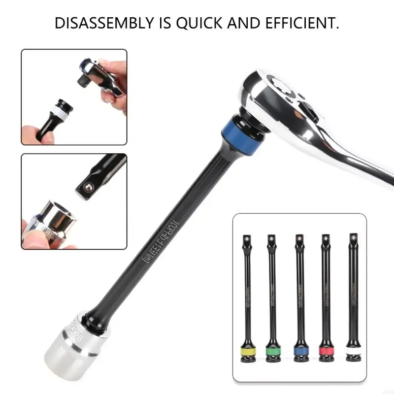30cm Torsional Limiting Extension Bar Set Twist Resistant 1/2inch Square Drive Heavy Duty Automotive Tool for Mechanics