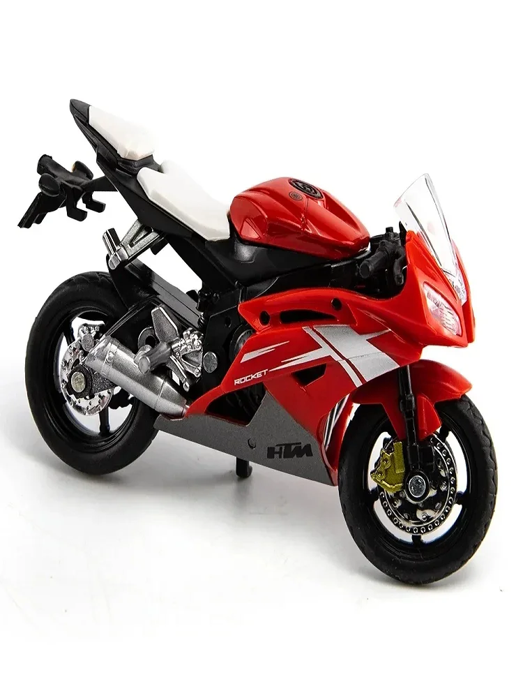 1:18 Scale Yamaha R6 Alloy Scooter Sport Bike Figurines Diecasts Kids Toy Motorcycle Racing Model Replicas Collect Gift for Boys