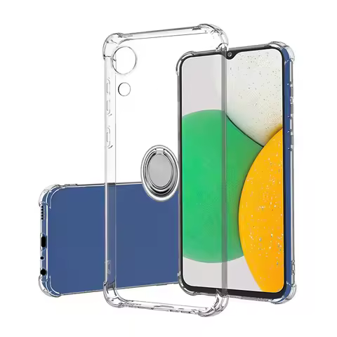 For Samsung Galaxy A03 Core A04 A04e A04s A03s A12 Nacho A22 A32 A72 A52 5G Back Ring Holder Bracket Phone Case Shockproof Cover
