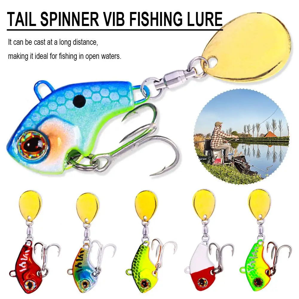 

Vib Tail Spinner Fishing Lure Rotating Tail Swimbait Bait Bait Lure Soft Bass Spinner Trout Fishing Fishing D4h5