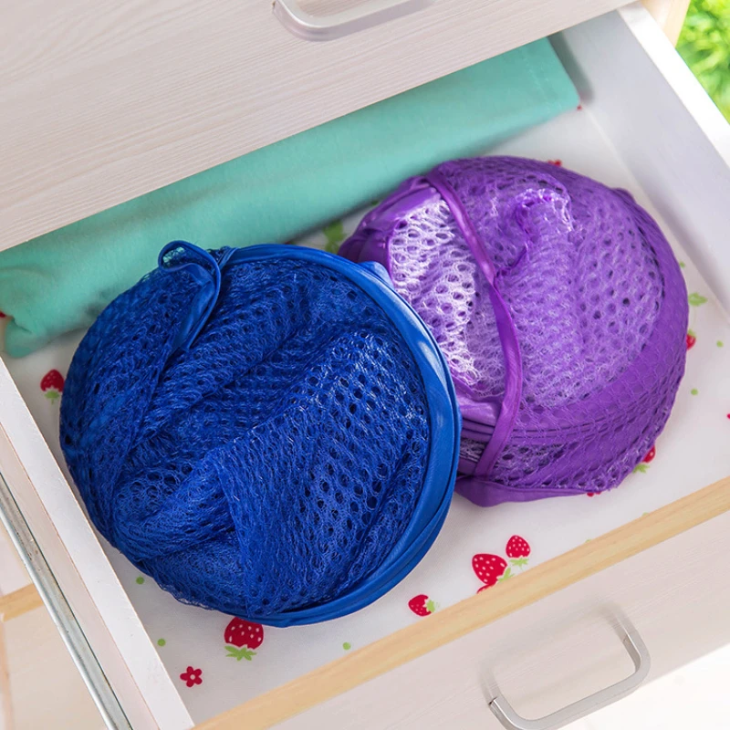 Folding Laundry Basket Organizer for Dirty Clothes Bathroom Clothes Mesh Storage Bag Household Wall Hanging Basket Frame Bucket