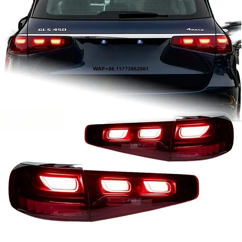 

1 Unit For 2019-2024 GLS X167 Car LED Tail Lamp GLS450 Signal Tail Light Animation Auto Accessory for Rear Stop Brake Reverse Ne