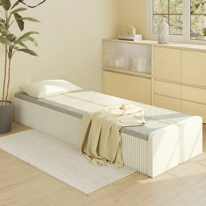 Neues Klappbett für Nickerchen, Einzelbett für Erwachsene, Klappbares Bett-Stuhl-Kombination für Büro-Schlafpausen, Einfaches Heimbett zum Verkauf