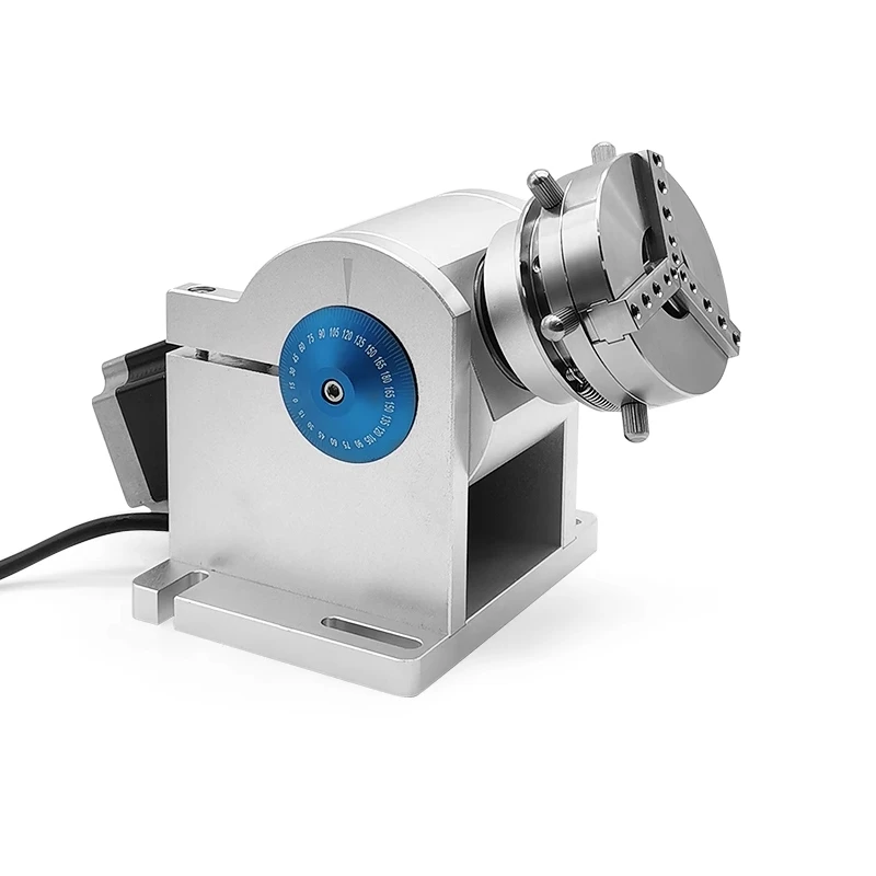 Ring Jewelry Rotary Axis With Spring Clamp Jig For CNC Router Fiber Laser Carving Marking Engraving Machine Use