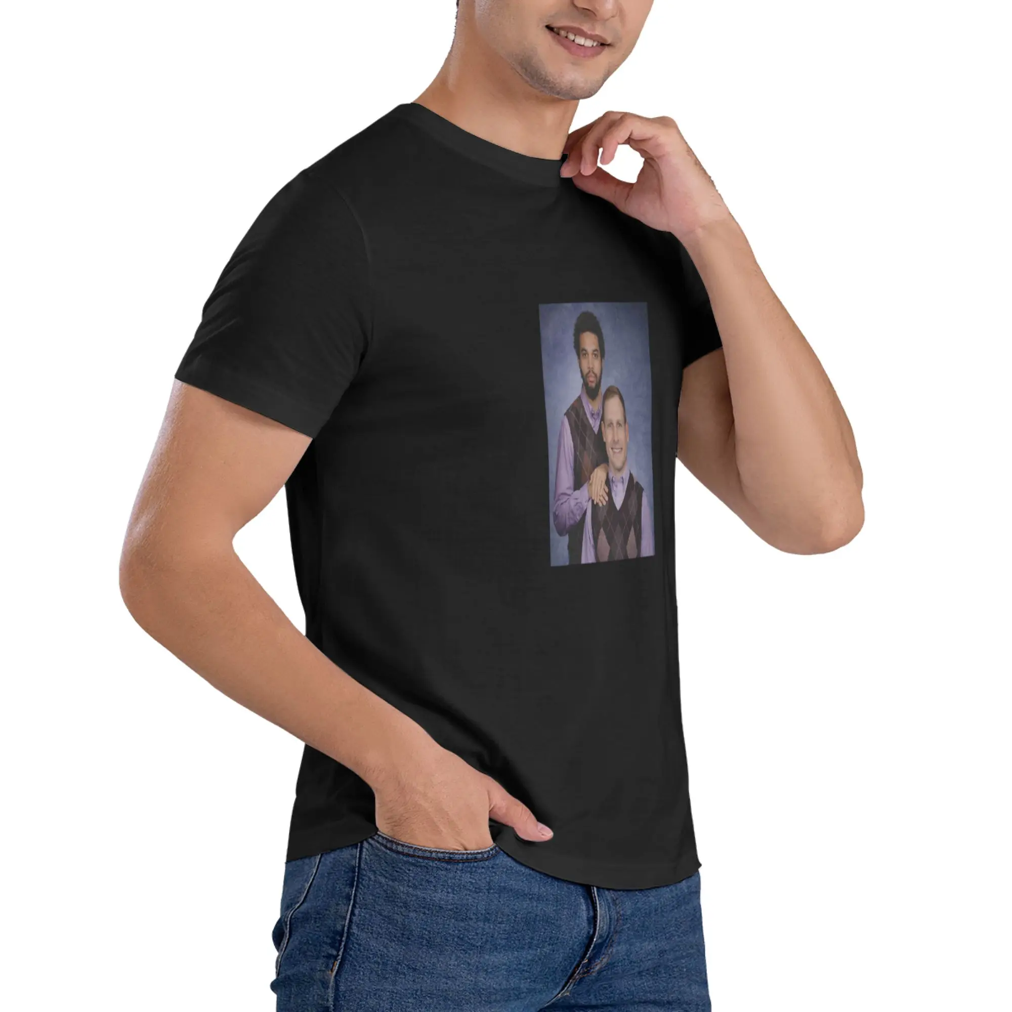 Camiseta divertida con estampado de Caleb Williams Ben Johnson Football Bros para hombre, camiseta Unisex, blusas