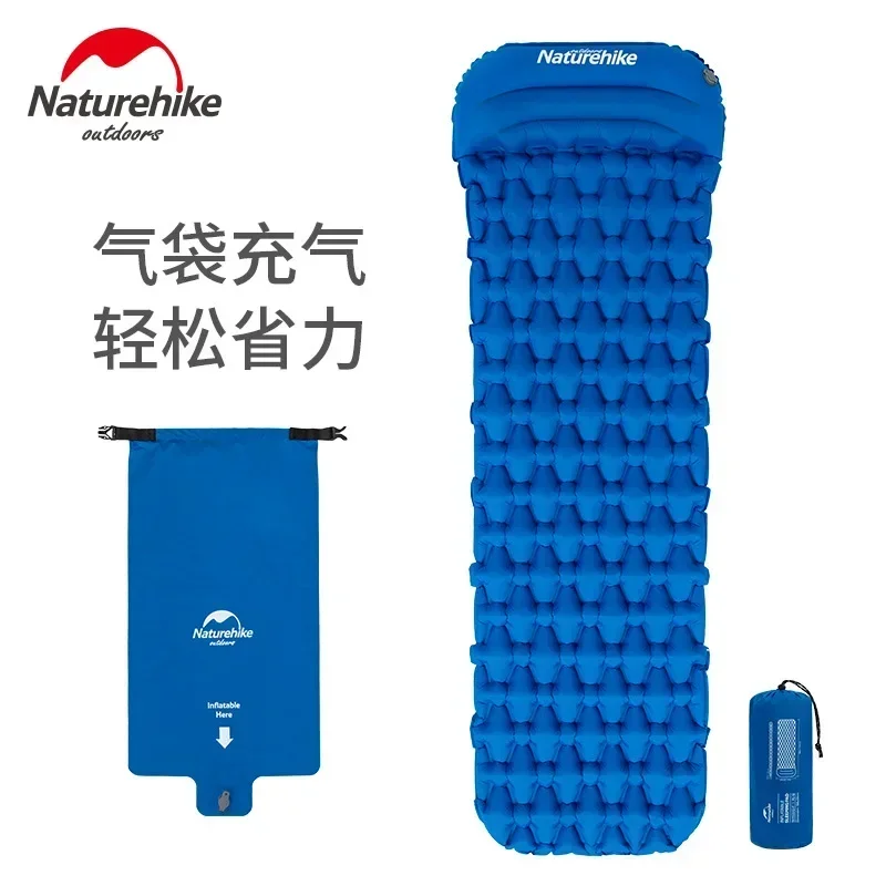 

Naturehike-Outdoor Air Bag Inflatable Cushion, Sleeping Bag Mat, Moistureproof Camping Air Mattress with Pillow