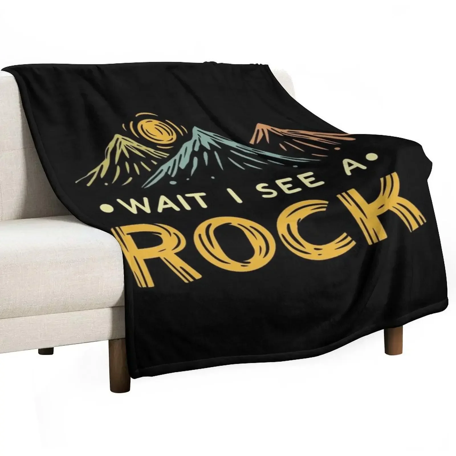 

Geology Geologist Rockhound Rockhounding Retro Throw Blanket bed plaid Camping Luxury Brand Travel Blankets