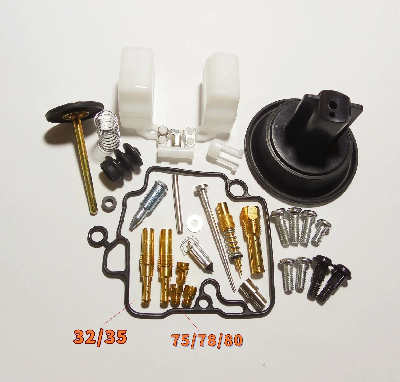 For Piaggio ZIP 50/FLY 50 motorcycles KT CVK18 with accelerator pump carburetor repair kit with plunger assembly