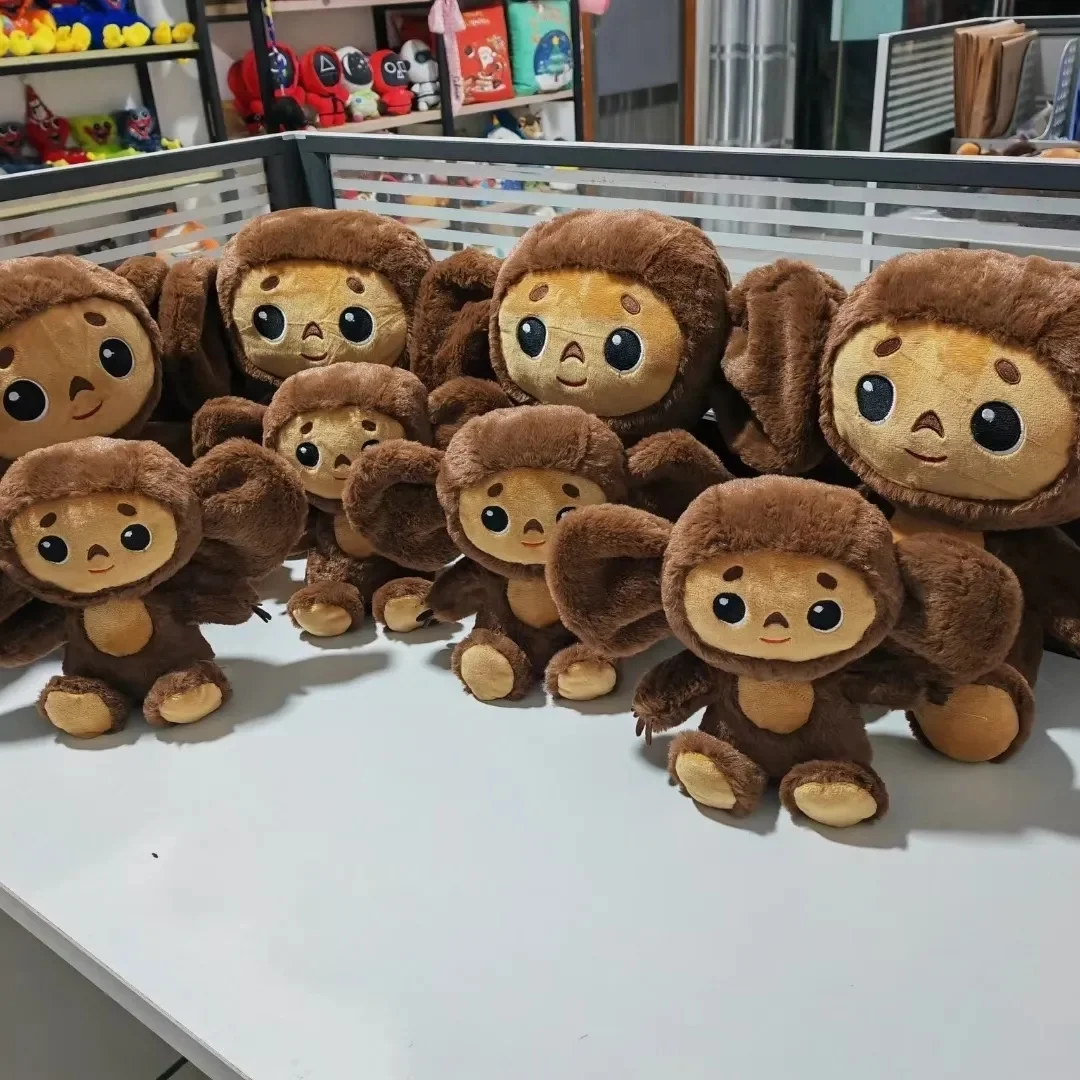 18/23cm  Russia Anime Cheburashka Plush Doll Big Eyes Monkey Чебурашка Stuffed Plushie Toys Lovely Appease Pillow For Kids Gifts