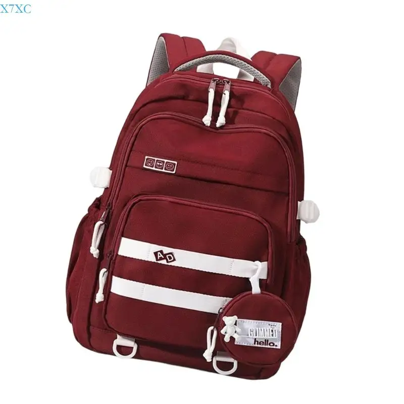 X7XC Student School Backpack Lovely Travel Backpack Borsa per laptop capacità Daypack casual Daypack Elegante borsa