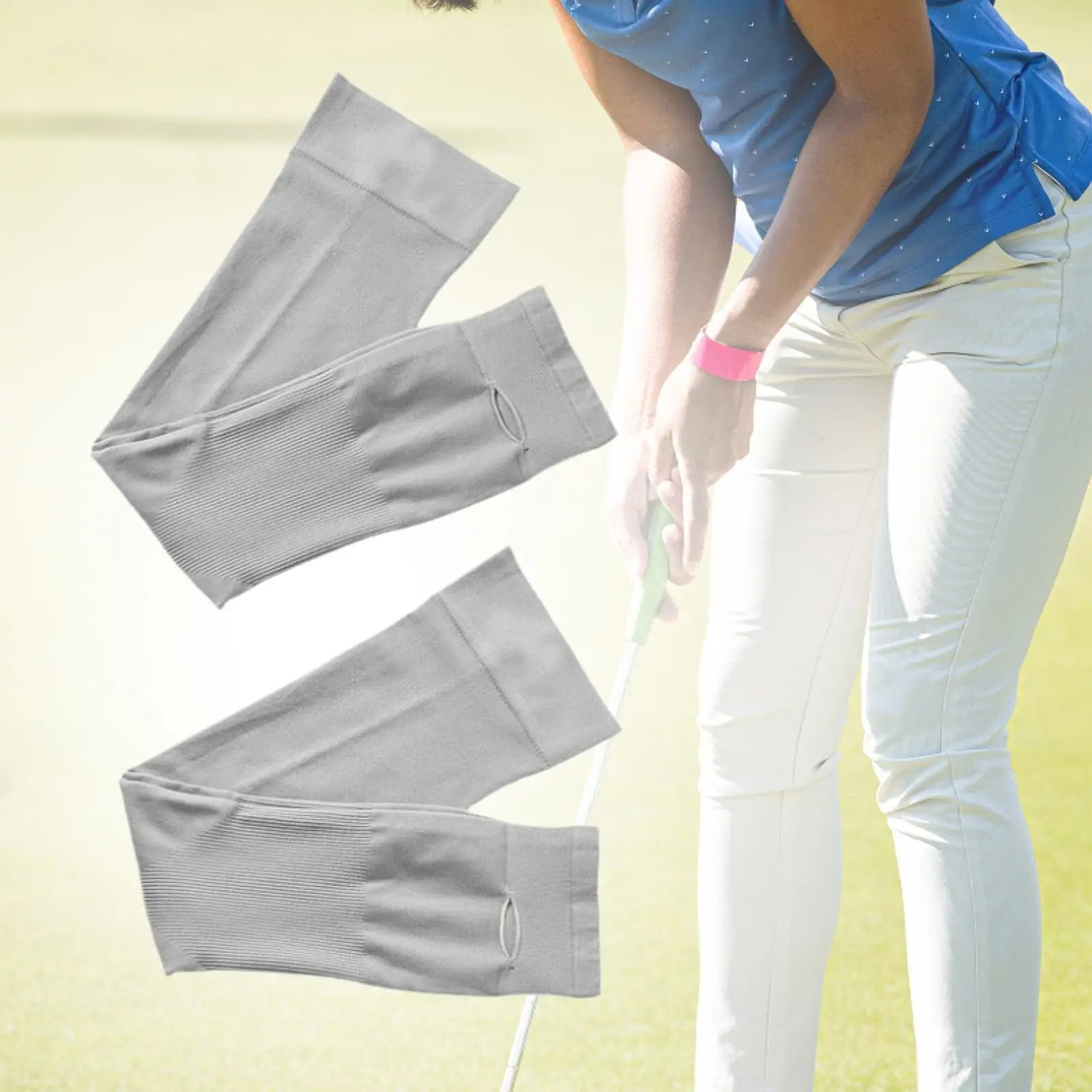 3x Manga de braço de proteção para homens e mulheres com dedos abertos para dirigir e esportes