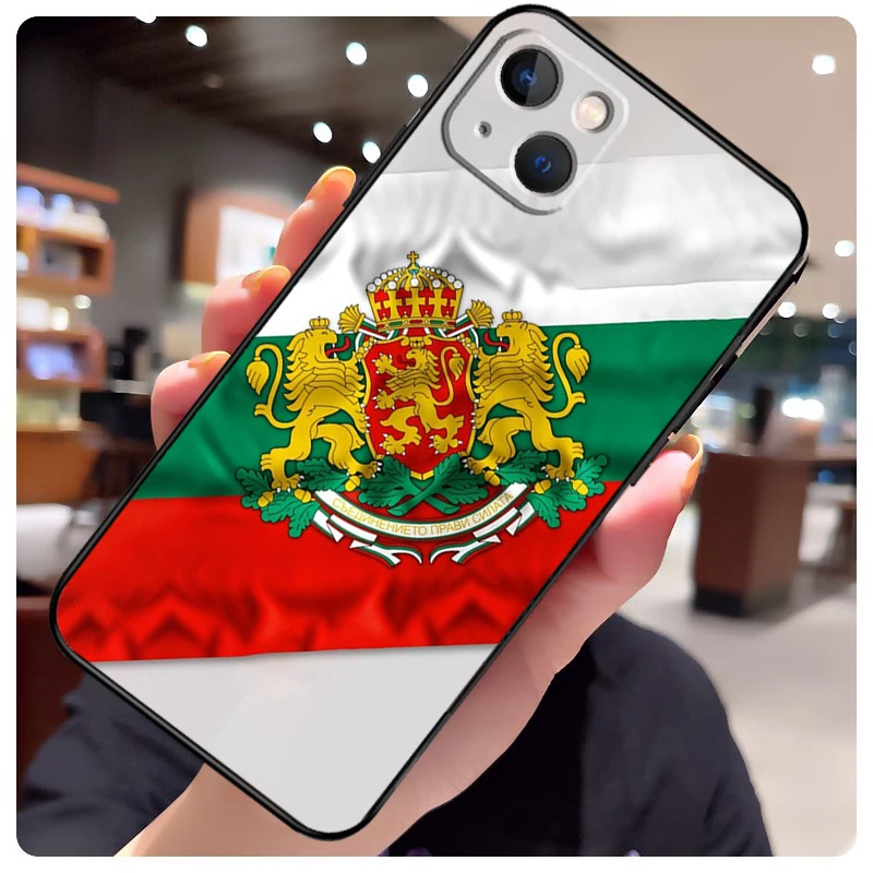 بلغاريا العلم جواز السفر آيفون 17 برو ماكس 15 14 13 11 12 16 برو ماكس ميني 15 16 زائد 16e 17 الهواء غطاء الهاتف