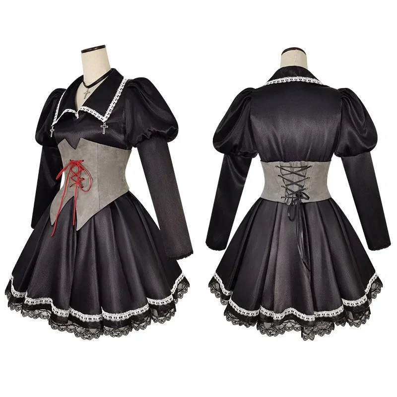 Anime Shugo Chara Cosplay Costumes Hoshina Utau Dresses Tsukiyomi Utau Wig Girl's Princess Dress Suit Halloween Party Wigs Gifts