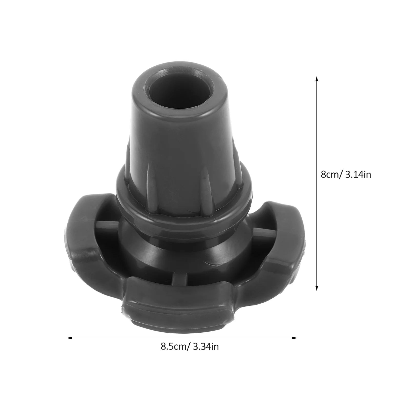 滑り止め杖先端 滑らかな表面でのグリップと安定性を高めるための耐久性のあるゴムパッド 杖先端ゴム製杖パッド