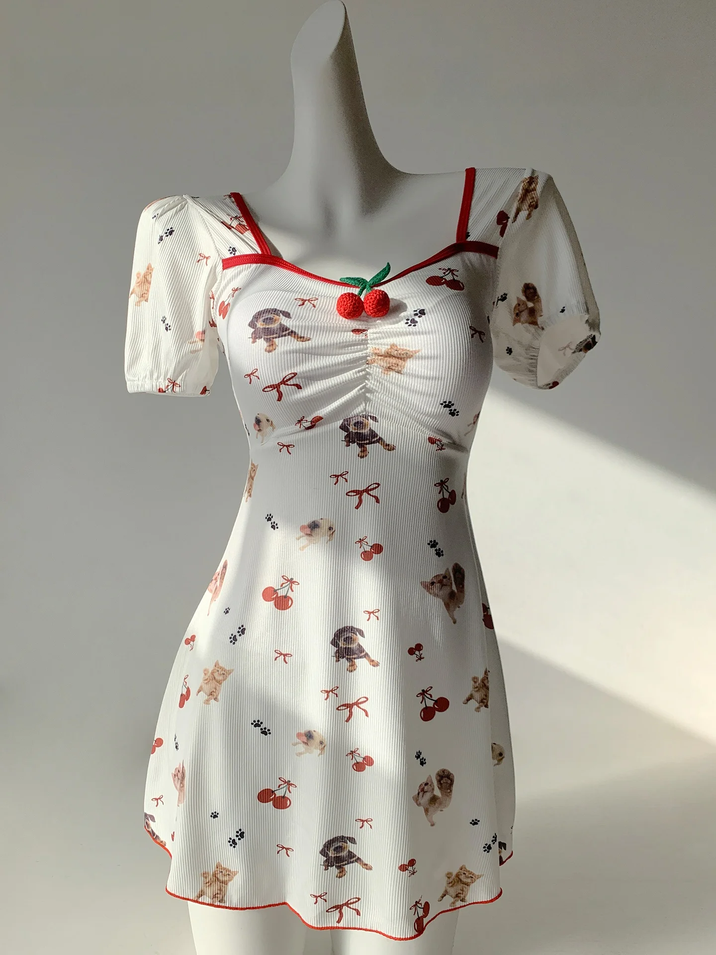 

Купальник-монокини Sweet Cherry для женщин: омолаживающий, для студенток, для горячих источников, корректирующий фигуру, скрывающий недостатки, повседневный