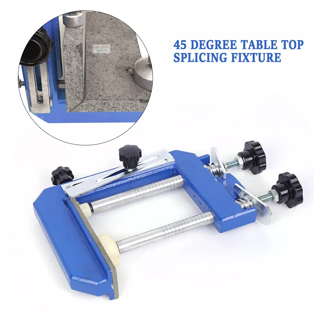 

45° Stone Bevel Mitre Clamp: Granite & Marble Slab Fixture for Installation & Edge Work