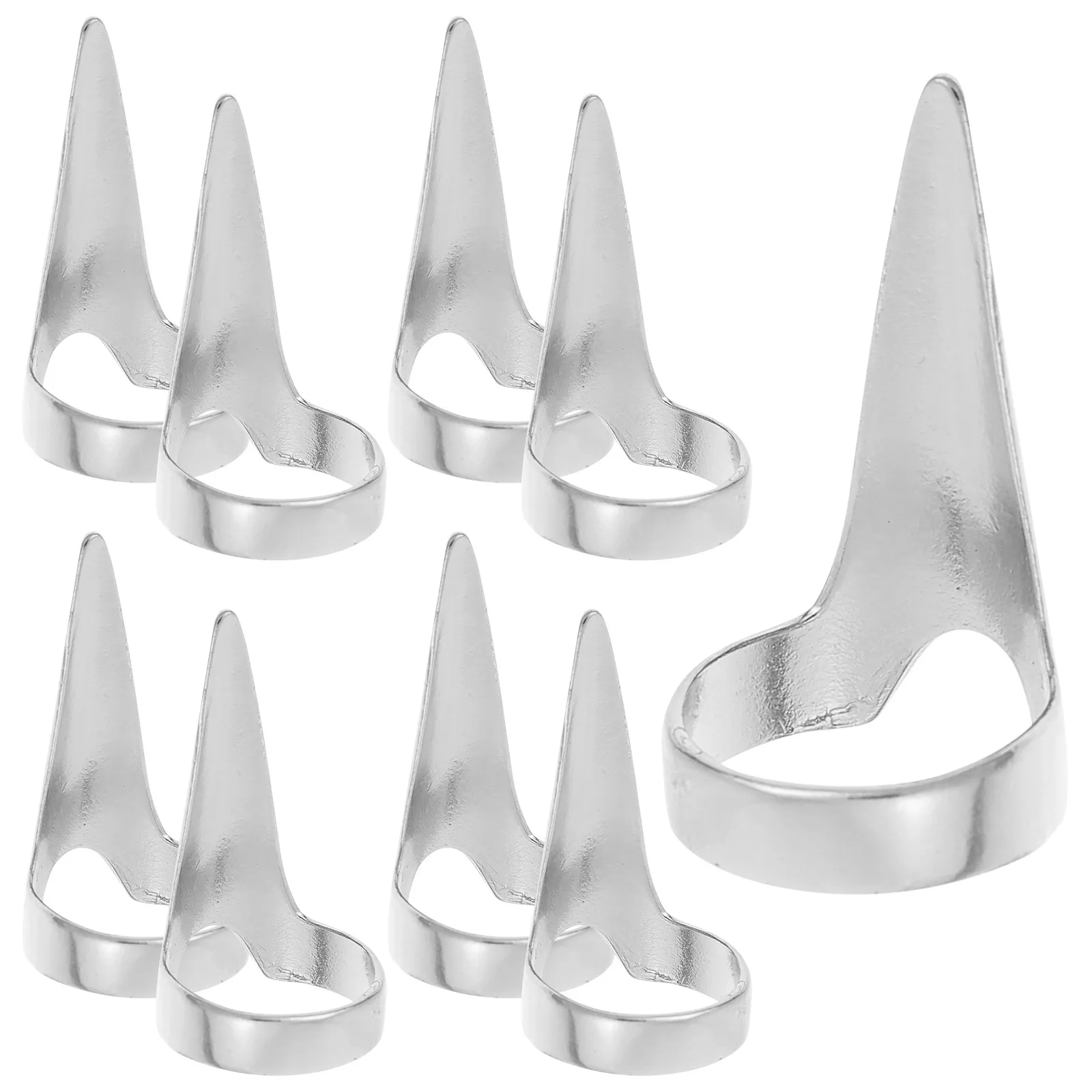 10Pcs Hair Braiding Tools Metal Nail Fingers Hair Parting Sectioning Rings Salon Hairdressing Accessories Metal Finger Claws