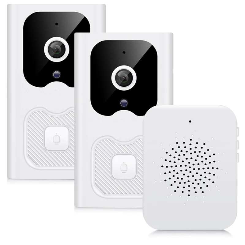 Campainha inteligente intercomunicador de voz carrilhão vga visão noturna câmera ip wi fi alarme inteligente campainha da porta para segurança em casa
