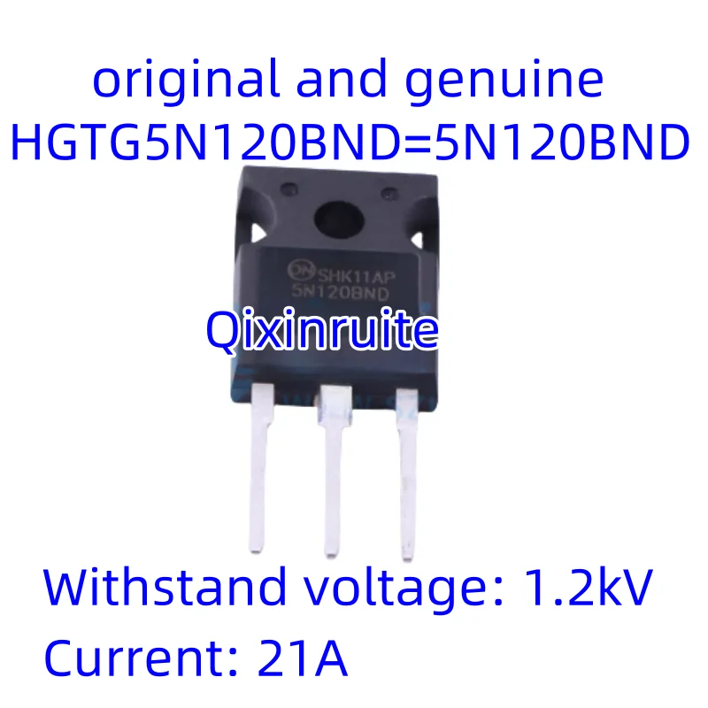 Qixinruite Brand new original HGTG5N120BND=5N120BND TO-247-3 withstand voltage: 1.2kV current: 21A IGBT tube/module