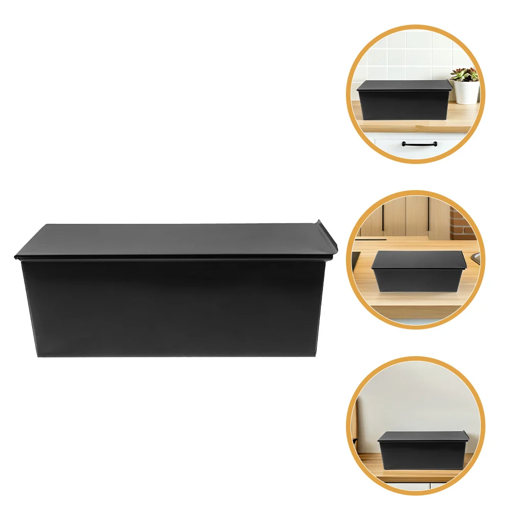 

2 Pcs Bread Pan with Lid Baguette Baking Tray Loaf Making Tools and Supplies Mold