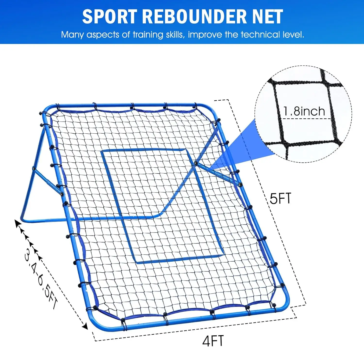 

Volleyball Baseball Rebounder Net, Softball Rebounder Pitchback Net Quick Adjustments, Quick Adjustments Lacrosse Bounce·On Sale