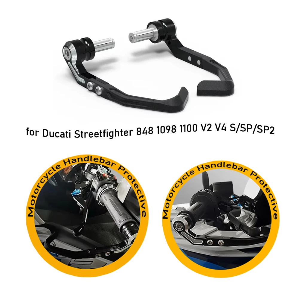 

for Ducati Streetfighter 848 1098 1100 V2 V4 S/SP/SP2 Motorcycle Handlebar Brake Clutch Lever Protective