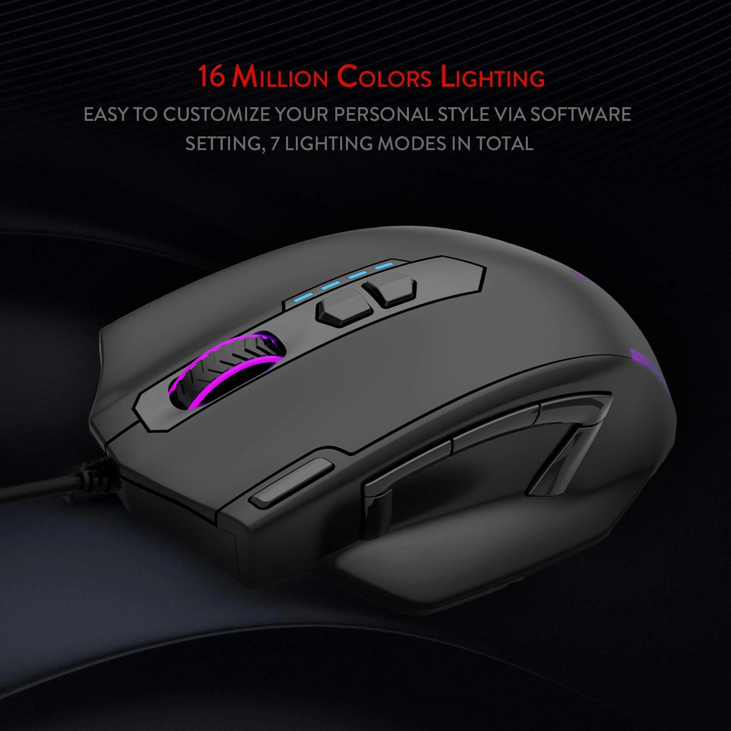 E-YOOSO X-41 USB Wired RGB Gaming Mouse 24000 DPI SG8960 10 buttons programmable game Optical mice for Computer PC Laptop