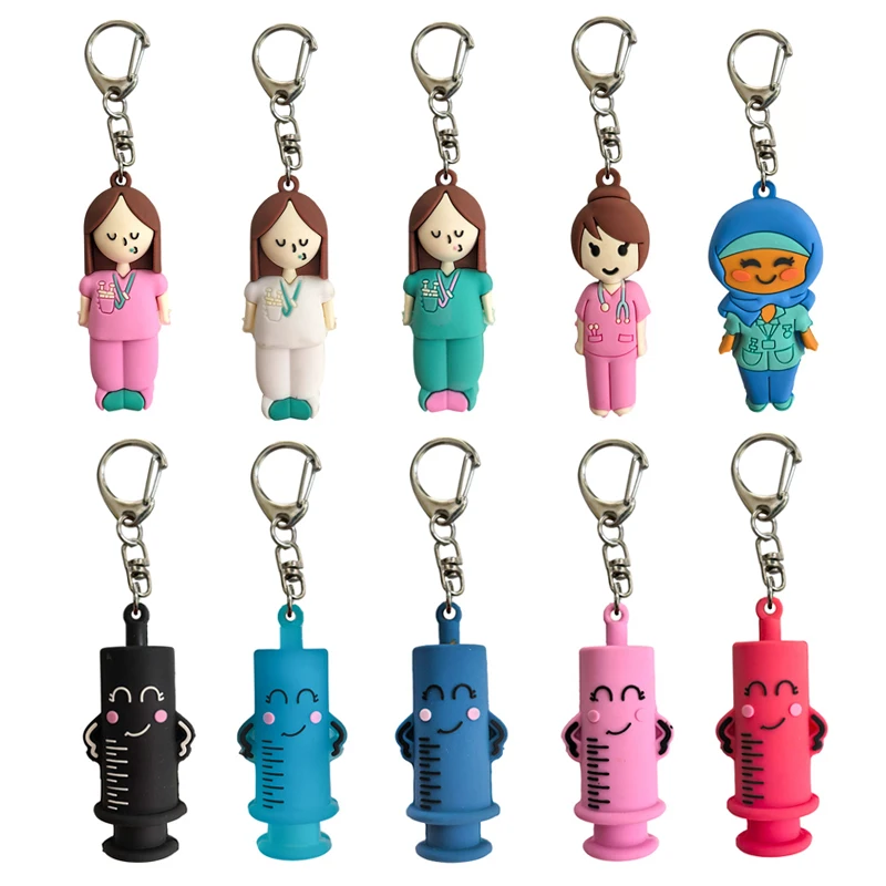 

Hot Sale Ampoule Bottle Opener Keychain Syringe-Shaped Cutter Nurse Doctor Ampoule Bottle Opener Medication Vial Breaker Tool