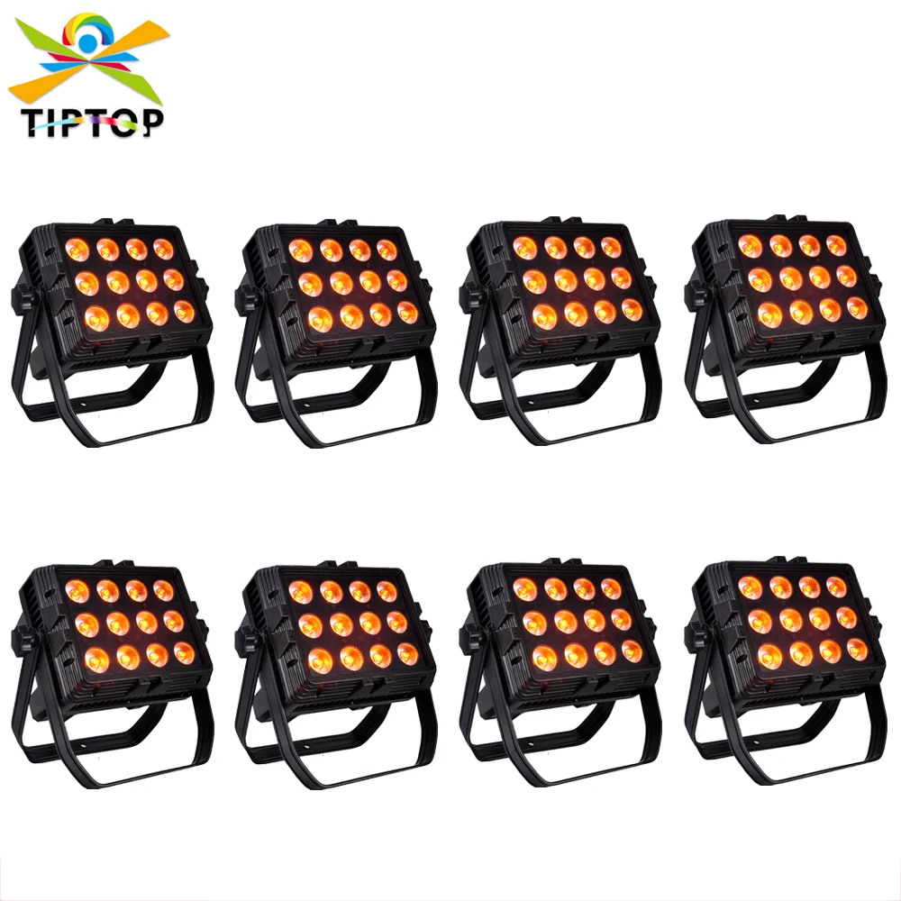 

TIPTOP Battery DJ Par Light 12x18W LEDs Upgrade Wireless Waterproof Stage Light DMX Controlled Sound Activated Auto Play Uplight