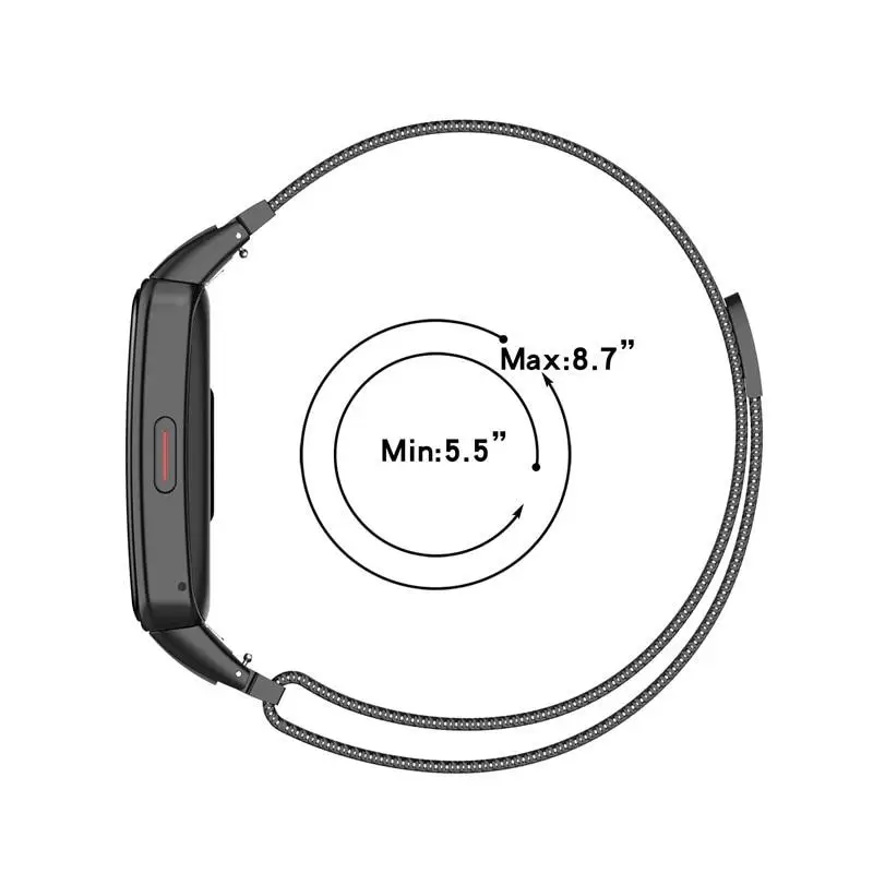 Magnetic Loop Strap For Huawei Band 6/6 Pro/7/8 huawei band6 Smartwatch correa Metal Stainless Steel bracelet Honor Band 7 Strap