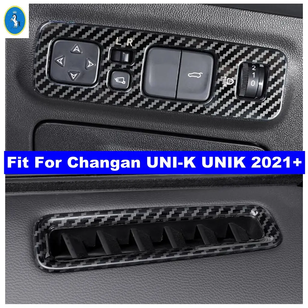 For Changan UNI-K UNIK 2021 - 2024 Car Head Light Lamp Button Panel / Dashboard Air AC Conditioning Vent Cover Trim Accessories