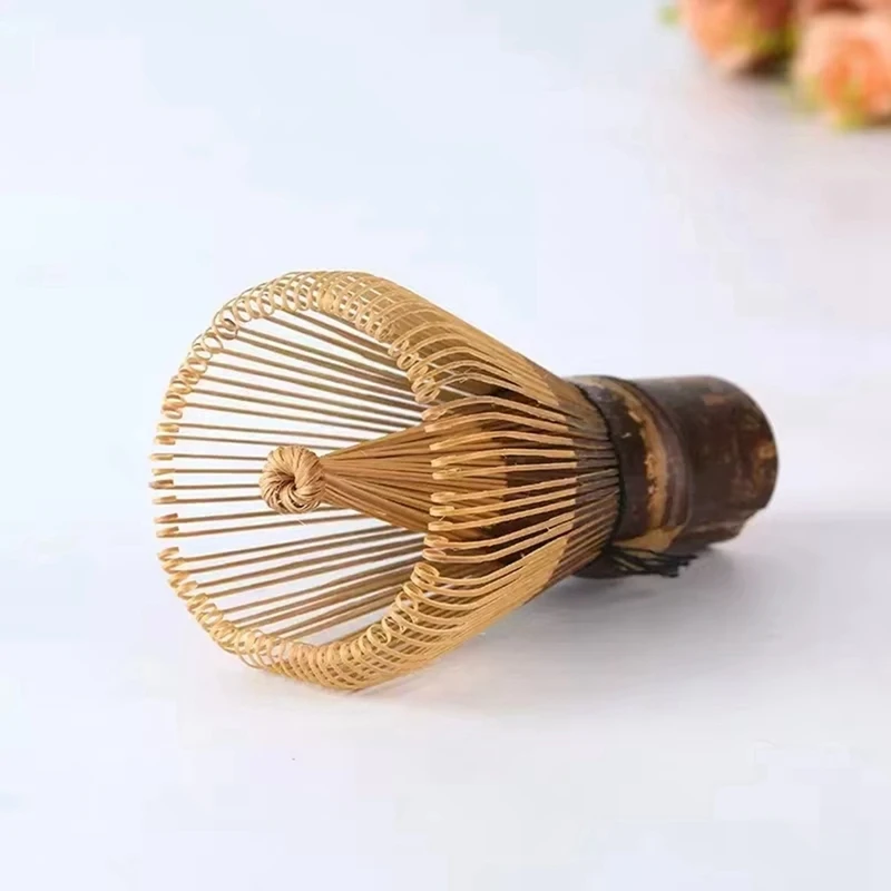 

Bamboo Matcha Green Tea Powder Whisk Teaware Japanese Ceremony Bamboo Chasen Tea Tool Tea Brush 80 Prongs-ABRM
