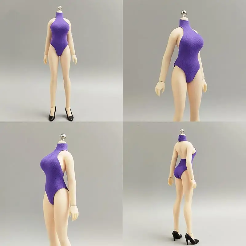 1/6 Scale High Neck Swimsuit Outfit For 6 Inch Female Soldier Action Figure Body Mini Dolls Decoration Accessories view 6