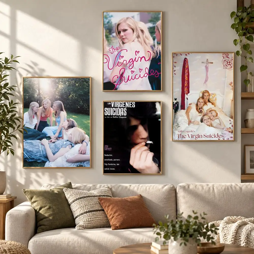 The Virgin Suicides 90s Cinema Dreamy Pastel Color Mood Poster Aesthetic Art Print for Bedroom & Living Room Decor, Unframed