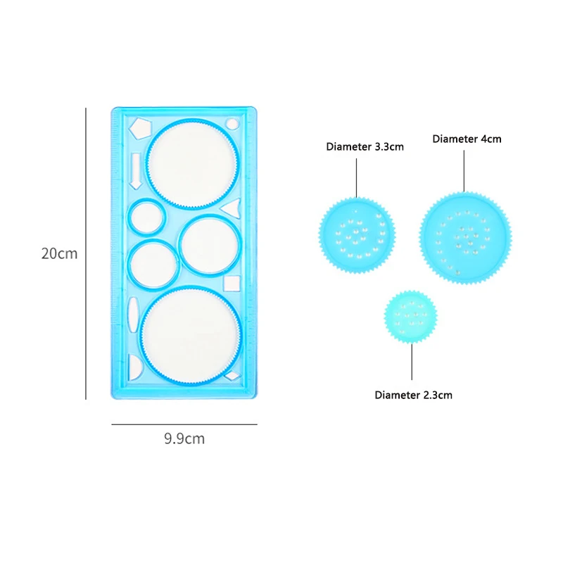 Creatieve geometrie Spirograph tekening stencils set schilderij sjabloon kunst ambachten kinderen educatief speelgoed verscheidenheid aan bloemen liniaal
