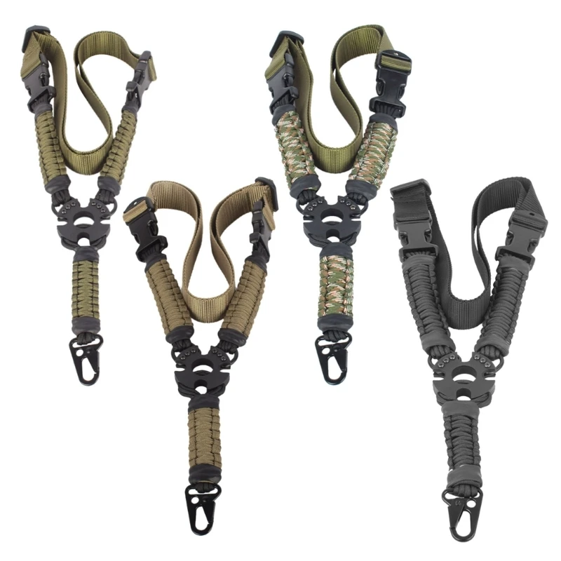 Nylon Webbing Multiuse Durable Rifles Sling Tactic Single Point Guns Sling Sling Quickly Adjust Length Shoulder Strap