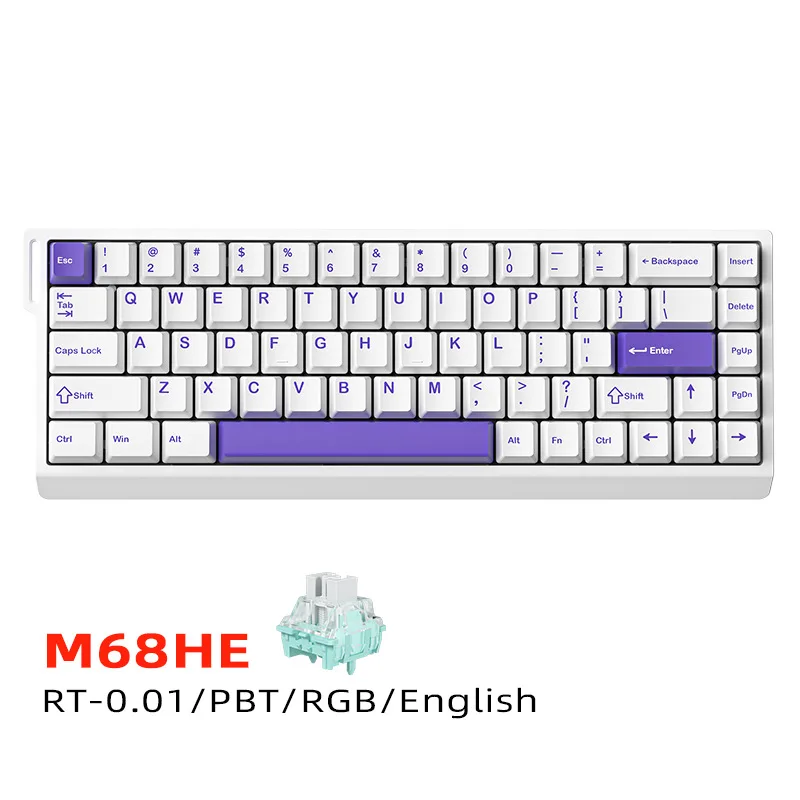 Teclado mecánico de eje magnético M30/68HE 8K: edición profesional para juegos de deportes electrónicos, ideal para disparos ultrarrápidos VALORANT