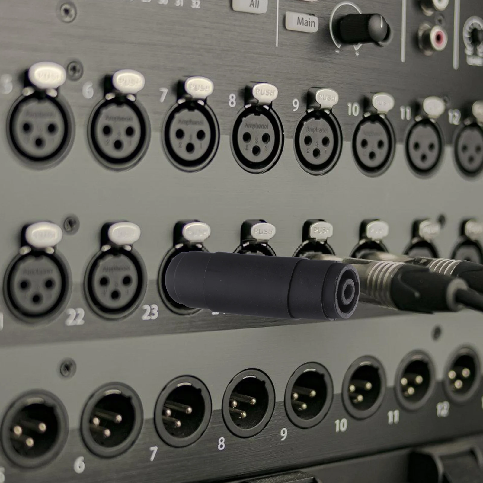 

2Pcs Four Core Connector Audio Male Plug Speaker Accessories Loudspeaker Connectors Audio Devices Tool Stage Speakers