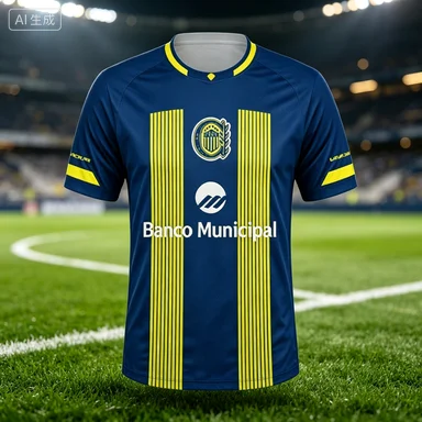 Soccer Jersey Argentina Rosario Central 2026 Home Kit 3D Printed Adult Kids Athleisure T-Shirt Summer Quick-dry Soft Lightweight