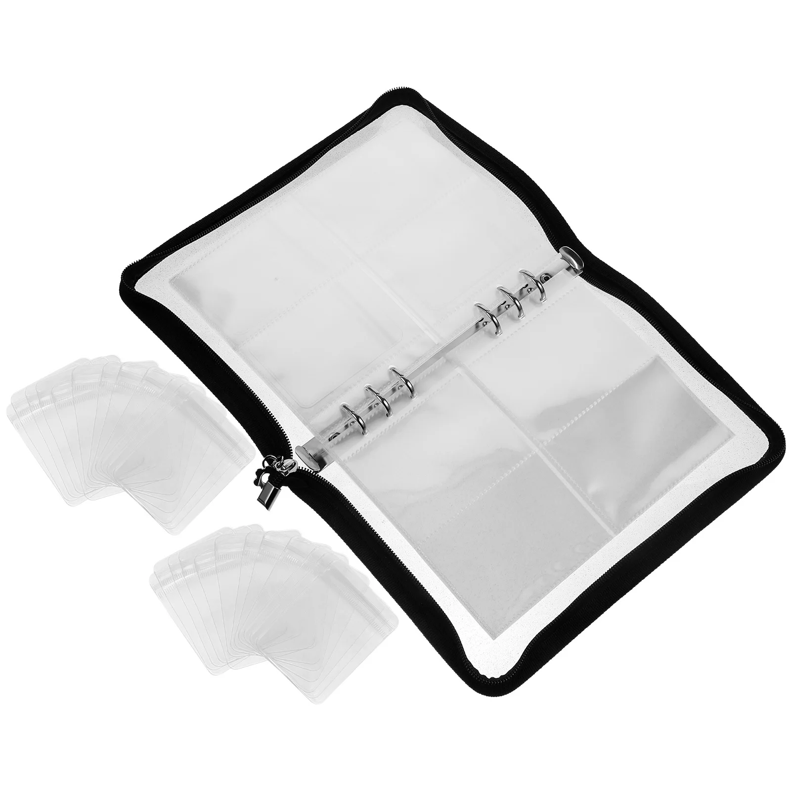 

1Set Jewelry Storage Book Transparent Anti Oxidation Organizer Travel Rings Earrings Necklace Bags Jewelry Storage Book