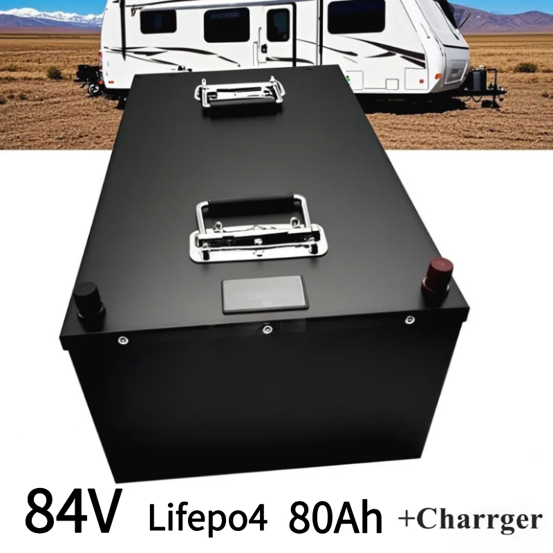 

Batterie au lithium lifepo4, 84V, 80Ah, 27S, 86.4V, BMS pour alimentation 8000W Sicile EV, nettoyeur de sol pour camping-car, ch