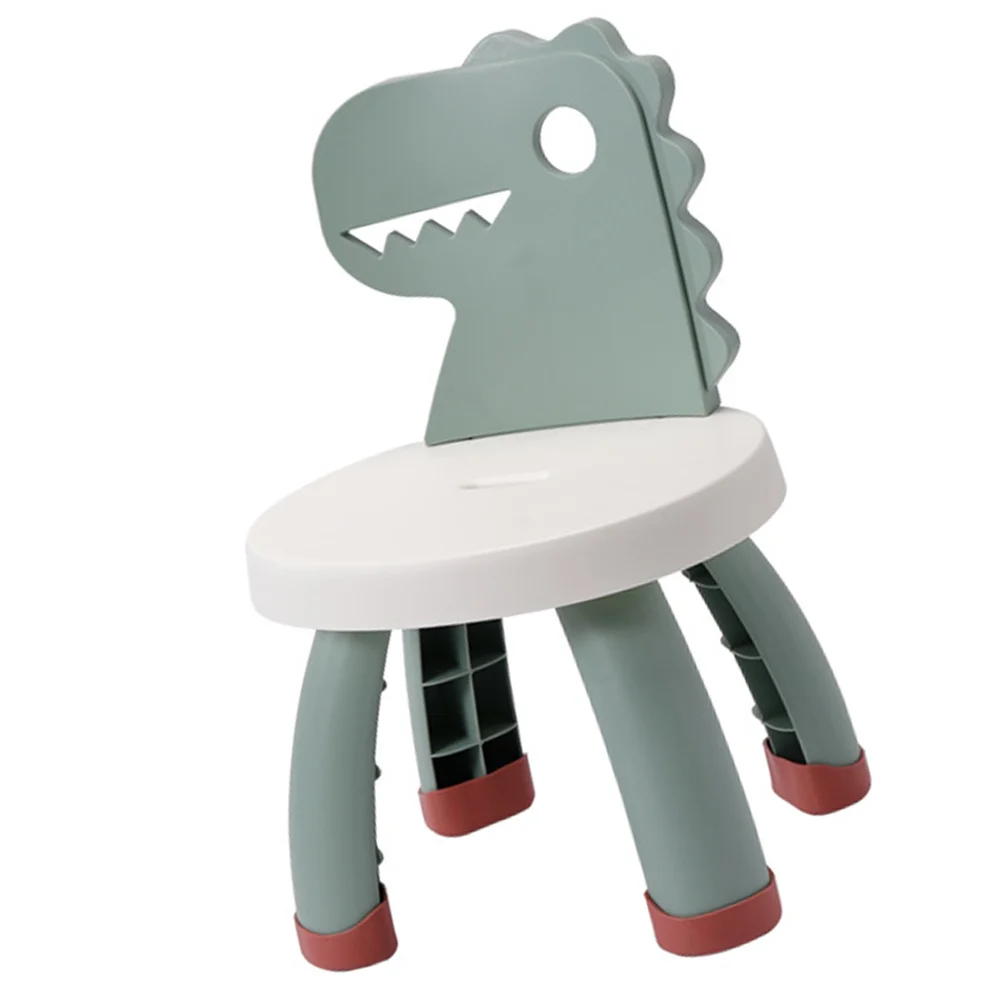Back Chair Stool Cartoon Dinosaur Anti-Fall PP PVC Material Comfortable Safe Smooth Edges Back Chair