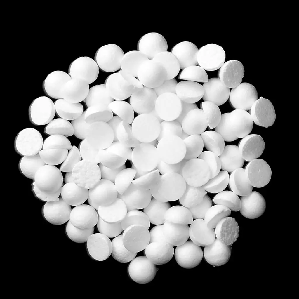 Crafting Foam Supplies Polystyrene Foam Balls Round White Sphere Dense Foam for Handmade Decorations view 3
