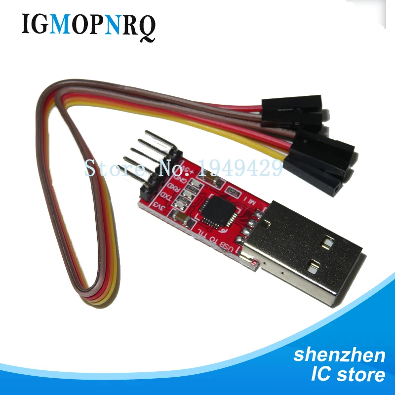 1pcs  CP2102 module USB to TTL serial UART STC download cable PL2303 Super Brush line upgrade(RED)